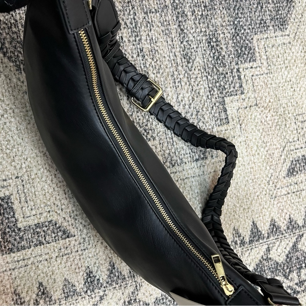 Jules Kae Zola Moon Hobo Shoulder Bag. NWT. Black Vegan Leather. Large #376 - Picture 13 of 13